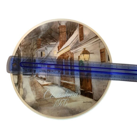 Smuckers Collector Plate 1976 Christmas Limited Edition David Coolidge 9 Inch - Picture 5 of 5